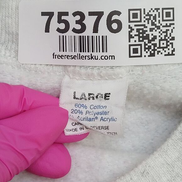 Vintage 1989 UCLA Bruins Cropped Sweatshirt M/L 21x22 Gray - Picture 8 of 16